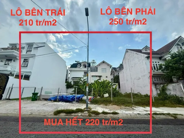 Bán gấp 2 lô đất liền kề C1385, C1386 khu C mặt tiền đường 31A An Phú TP Thủ Đức Q2 cũ dt đất 406.5m² full thổ cư ngang 20m giá 220tr/m2~89.4 tỷ (có bán lẻ)