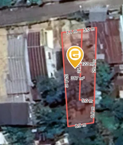 Bán đất 216.5m² có sẵn 75m² thổ cư ngang 7.1m giá 3 tỷ tại Phường Tân Lập