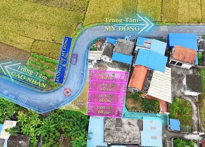 Bán 60 m ngang 4.85 và ngang 4,5 đường rộng 7.5 m
L/h :076.231.9990 e Thúy
