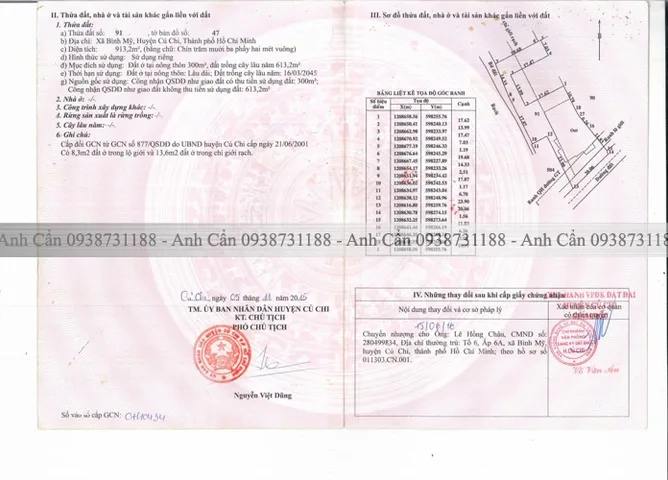 Bán đất thổ cư mặt tiền đường 157 diện tích  913m2 giá chỉ 19.2 triệu/m2