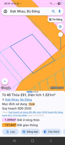 Đất ở full hồng mặt tiền đường lớn