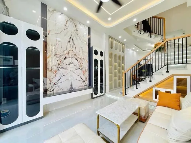 HẺM XE HƠI THÔNG - KHU DÂN TRÍ - 50M2 CN ĐỦ - 4PN