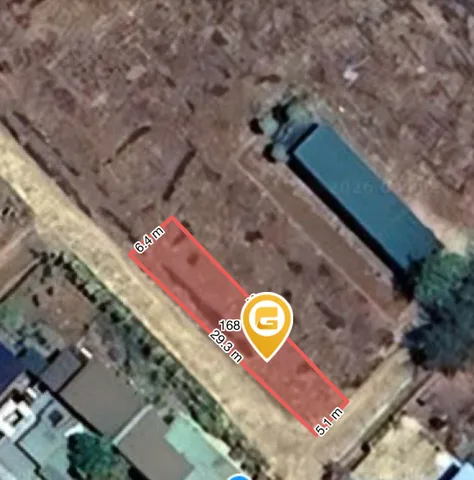 Bán đất 166.5m² có sẵn 40m² thổ cư ngang 6.4m giá 860 triệu tại Phường Thành Nhất
