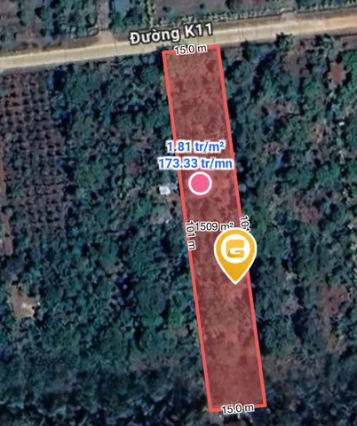 Bán đất 1438m² ngang 15.0m giá 2.6 tỷ tại Phường Tân An