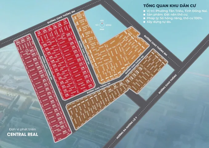 🔥 Hót Khu Đất Mới - Diện Tích Đẹp Nhất phuờng Tân Triều sổ riêng ngay ngã tư Tân Triều – giá 1 tỷ x /nền ( X tiểu học )