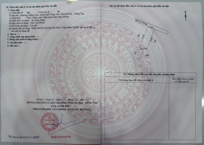 Bán nhà hẻm xe máy Nguyễn Bỉnh Khiêm, phường Thắng Tam