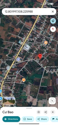 Bán đất 135.5m² có sẵn 60m² thổ cư ngang 6m giá 480 triệu tại Phường Cư Bao