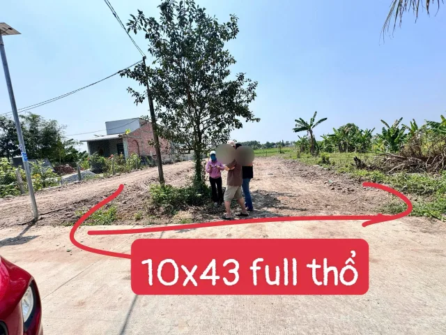 Bán đất 502.7m² có sẵn 430m² thổ cư ngang 10m giá 2 tỷ tại Xã Đức Lập