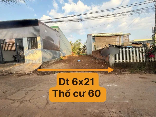 Bán đất 125.4m² có sẵn 60m² thổ cư ngang 6m giá 2.39 tỷ tại Phường Buôn Ma Thuột