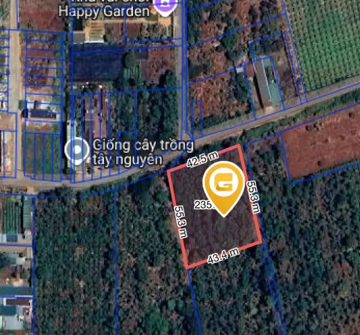 Bán đất 2342.3m² ngang 42m giá 8 tỷ tại Phường Buôn Ma Thuột