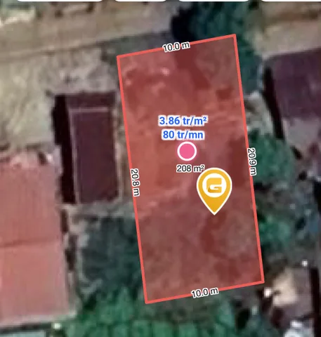 Bán đất 208.3m² có sẵn 70m² thổ cư ngang 10.0m giá 900 triệu tại Xã Hòa Phú