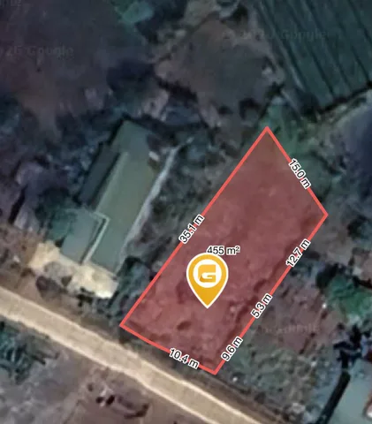 Bán đất 452.2m² có sẵn 75m² thổ cư ngang 15m giá 1.95 tỷ tại Xã Hòa Phú