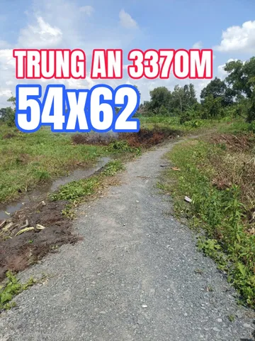 🟥Bán đất 3370m² ngang 54x62m giá 4.5 tỷ tại Trung An Củ Chi làm nhà vườn sinh thái ven sông