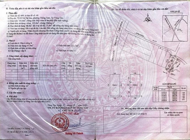 BÁN NHÀ 1 TRỆT 2 LẦU HẺM Ô TÔ VÕ THỊ SÁU, ĐÃ HOÀN CÔNG, GẦN BIỂN BÃI SAU