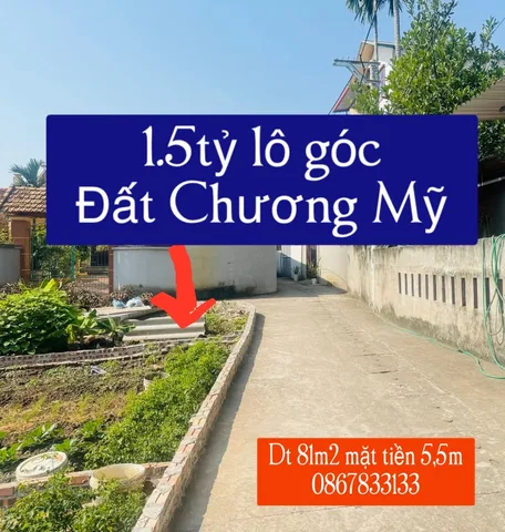 Lô góc 1,5t đất Chương Mỹ