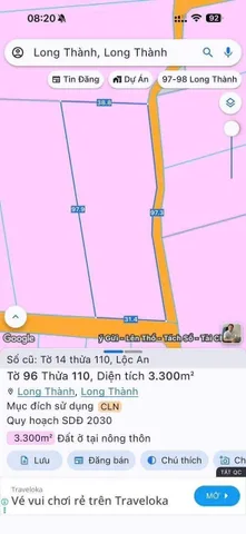 Bán đất 3300m² ngang 31m giá 23 tỷ tại Xã Long Thành