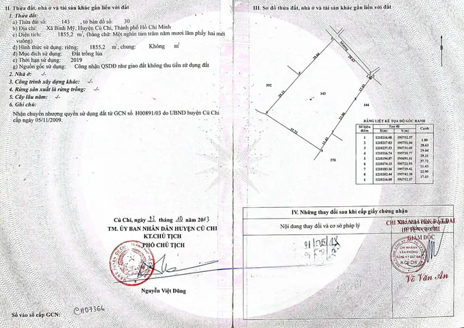 Bán đất 1855m² ngang 37m giá 3.71 tỷ tại Xã Bình Mỹ