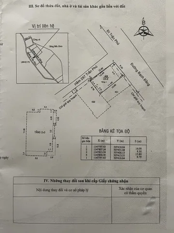 BÁN NHÀ 1 TRỆT 2 LẦU, CĂN GÓC 2 MẶT TIỀN BẠCH ĐẰNG, ĐÃ HOÀN CÔNG