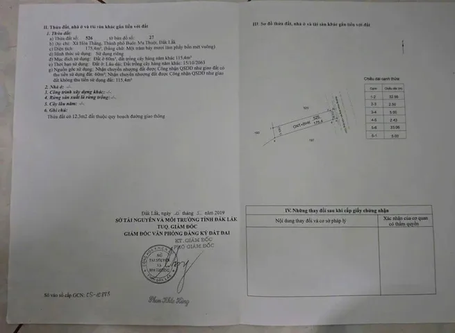 Bán đất đẹp Thôn 4 Phạm Ngũ Lão-bmt diện tích 312m2  giá 2ty500
