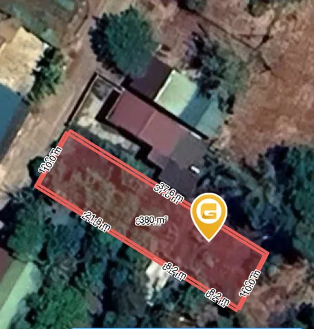 Bán đất 380.1m² có sẵn 120m² thổ cư ngang 10.0m giá 1.8 tỷ tại Xã Hòa Phú