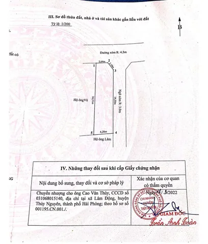 12/03/2026.Bán nhà 60m² full thổ cư ngang 4,2m giá 3.25 tỷ tại Phường Thiên Hương. Lâm Động. liên hệ 0362558882