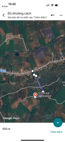 Bán 2 mẫu đất sầu riêng đang thu cách TL685 chỉ 650m giá 5,5tỷ 0938609098