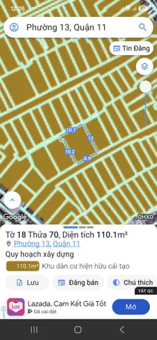 NHÀ BÁN QUẬN 11, TPHCM, DT 110M2, NHÀ NÁT, VI BẰNG CHÍNH CHỦ CHƯA RA SỔ