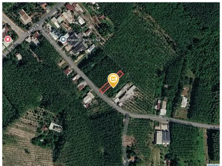 Bán đất 595.6m² có sẵn 100m² thổ cư ngang 5m giá 720 triệu tại Xã Bàu Bàng