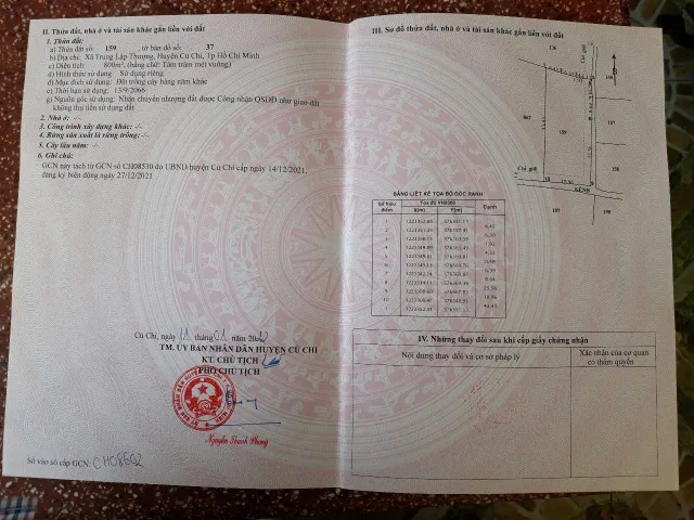 ĐẤT ĐẸP- GIÁ TỐT CHÍNH CHỦ BÁN NHANH LÔ ĐẤT TIỀM NĂNG TẠI huyện Củ Chi, TPHCM