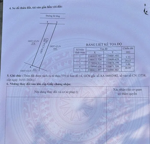 Bán đất 145m² có sẵn 105m² thổ cư ngang 5m giá 1.6 tỷ tại Phường Móng Cái 2
