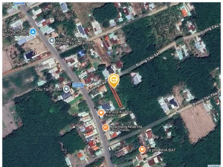 Bán đất 282.8m² có sẵn 100m² thổ cư ngang 5m tại Xã Phước Thành