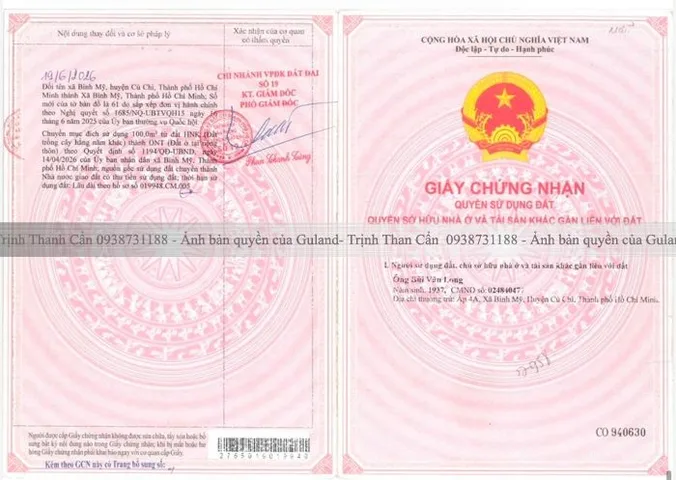 Bán đất 500m² ngang 23m giá 4.5 tỷ tại Xã Bình Mỹ