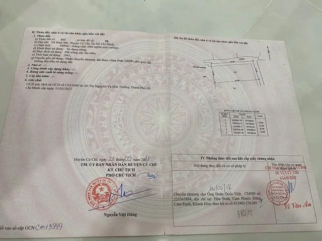 Bán đất 1000m² ngang 21.6m giá 3.95 tỷ tại Xã Bình Mỹ