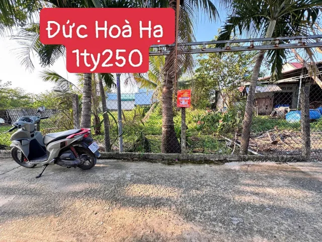 Bán đất 204m² có sẵn 110m² thổ cư ngang 5m giá 1.25 tỷ tại Xã Đức Hòa