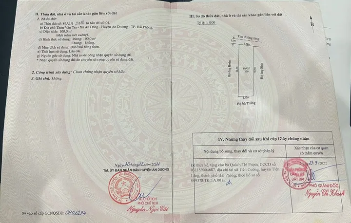 Bán đất mặt đường Vân Tra, An Đồng, An Dương. Giá 2,8 tỷ.