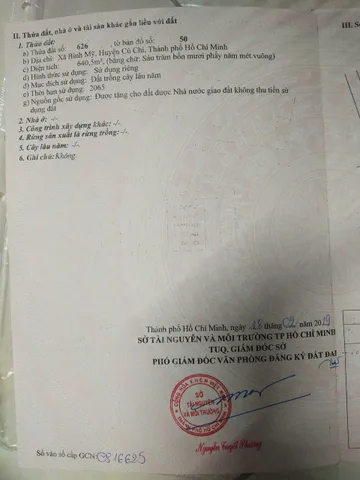 Bán đất 640m² ngang 13m giá 3.84 tỷ tại Xã Bình Mỹ