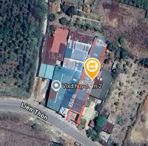 Bán đất 535.2m² có sẵn 75m² thổ cư ngang 8.9m giá 6.5 tỷ tại Phường Buôn Ma Thuột