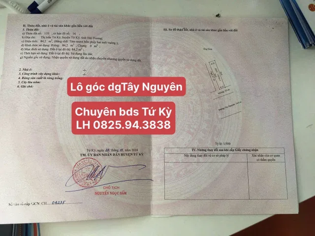NHÀ MẶT PHỐ TỨ KỲ – LÔ GÓC 2 MẶT TIỀN – GIÁ CHỈ 4,1 TỶ 🔥