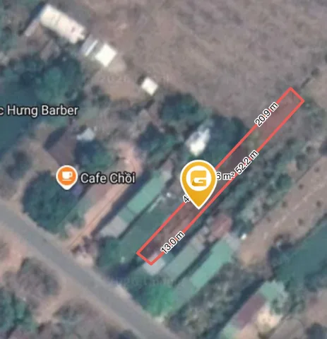 Bán đất 610.3m² có sẵn 70m² thổ cư ngang 5.7m giá 850 triệu tại Xã Ea Wer