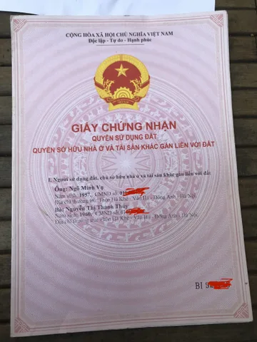 Sổ đỏ chỉnh chủ, oto đi được