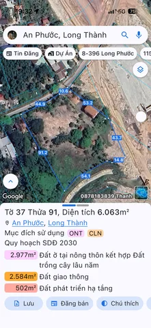 Bán đất 7024.3m² có sẵn 330m² thổ cư ngang 91m giá 26 tỷ tại Xã An Phước