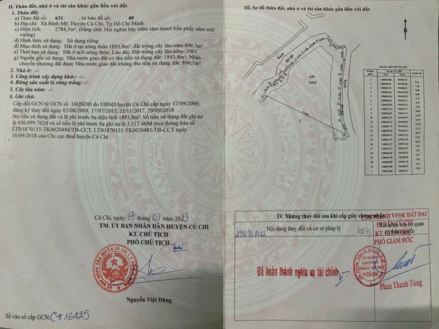 Bán đất 2784m² có sẵn 1893m² thổ cư ngang 84m giá 20 tỷ tại Xã Bình Mỹ