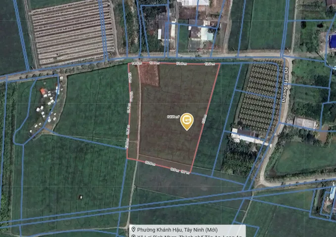 Bán đất Vị trí: Ấp Bình An B, xã Lợi Bình Nhơn, TP. Tân An, tỉnh Long An-6498m2