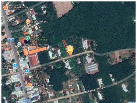 Bán đất 352.3m² có sẵn 100m² thổ cư ngang 5m tại Xã Phước Thành