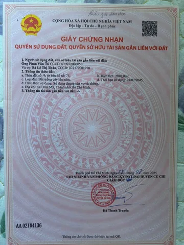 Bán đất 2896m² ngang 86m giá 8.7 tỷ tại Xã Bình Mỹ