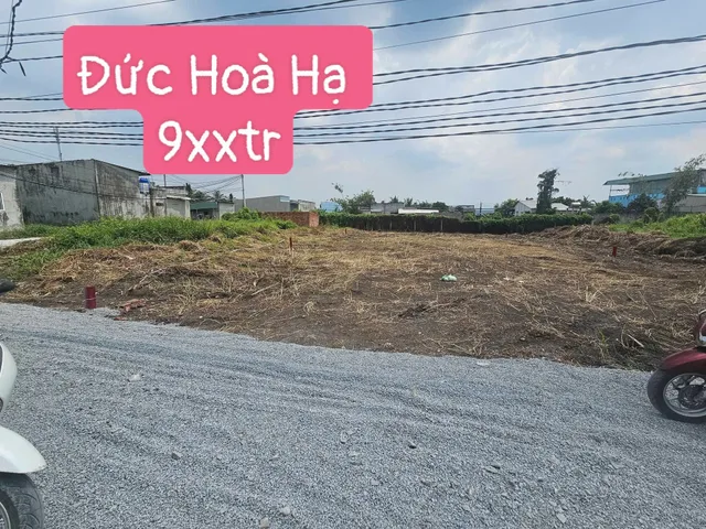 Bán đất 599.5m² có sẵn 120m² thổ cư ngang 4m giá 980 triệu tại Xã Đức Hòa