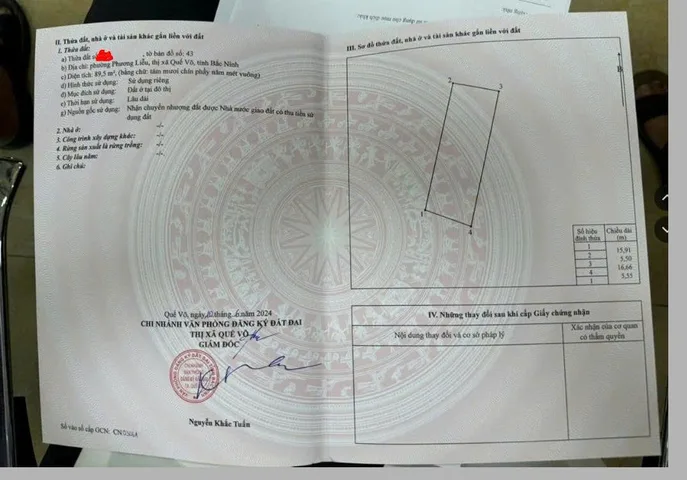 Bán đất khu phố giang liễu khu cn Quế võ -Bắc ninh