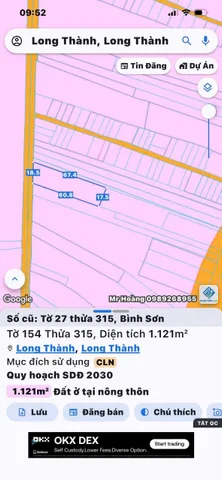 Hơn 1000m2 đất bình sơn gần sân bay long thành