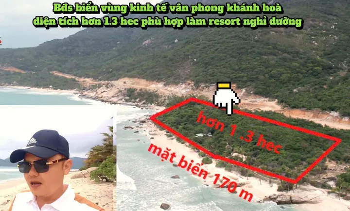 Đất mặt biển vùng kinh tế vân phong khánh Hòa.