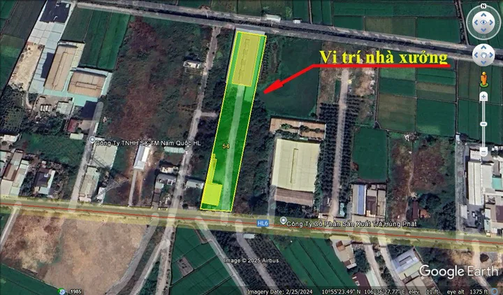 Bán xưởng hoàn công mặt tiền đường Bình Mỹ 5752m2 giá chỉ  12.2 triệu/m2